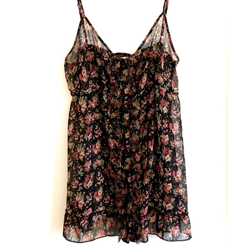 Express Sheer Floral Tank